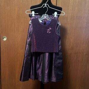 Girls size 8 metallic party dress